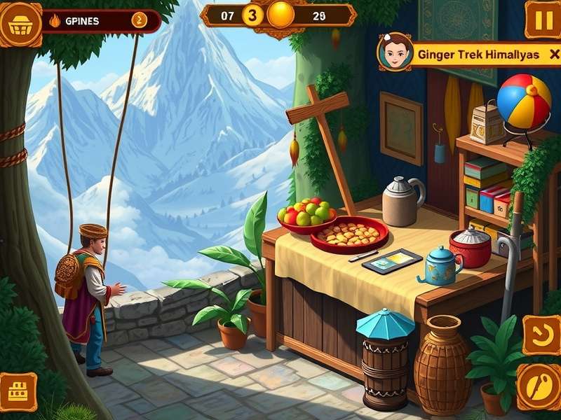Ginger Trek Himalayas Game Screenshot